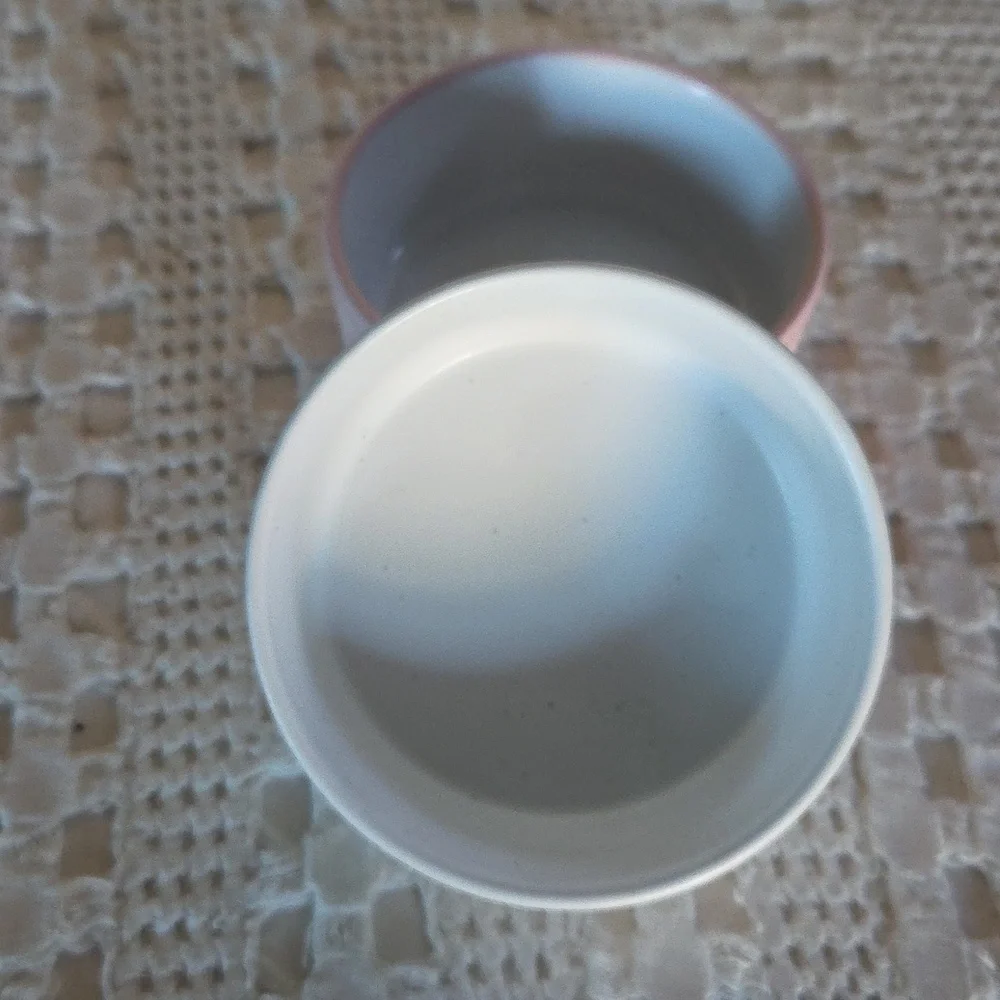 Mellow & Mod Coquette Cute Cats Small Ceramic Pet Bowls Dishes Set of Two
